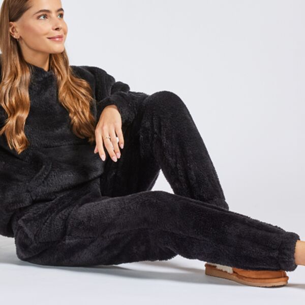 Brand Lab Unisex Fluffy Fleece Joggers Thumbnail