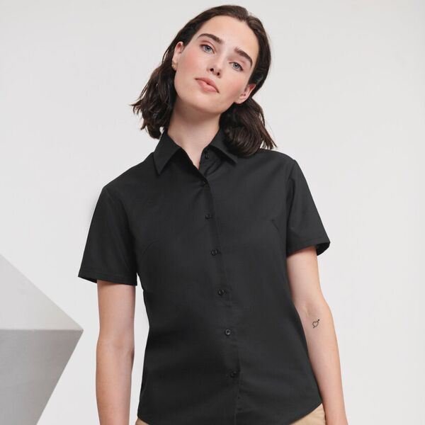 Women's short sleeve Oxford shirt Thumbnail