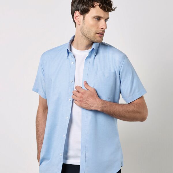 Slim fit workwear Oxford shirt short sleeve Thumbnail