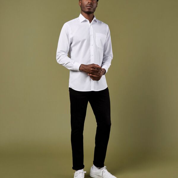 Poplin shirt long-sleeved (tailored fit) Thumbnail
